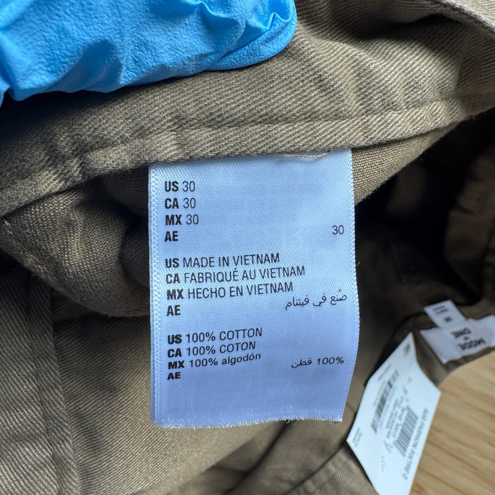 Mode Of One Mens Army Brown Relaxed Fit Straight Leg Utility Pants 30 - Picture 6 of 15